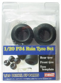 FP20154 1/20 P34 Rain Tyre Set GRADE UP PARTS (T社1/20　P34対応）