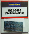 HD02-0066 1/24 Bonnet Pins 【HOBBY　DESIGN】