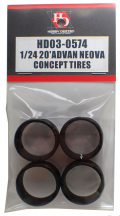 HD03-0574 1/24 20inch  ADOVAN NEOVA CONCERT TIRES　 Hobbydesign