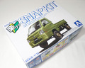 1/32 スバル サンバー トラック カスタムホイール オリーブグリーン アオシマ 楽プラ スナップキット No.05CU-OG
