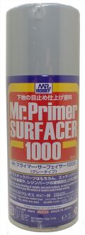 gsi-b524　Mr.プライマーサーフェイサー1000 スプレー【GSIクレオス 表面処理材 サフ エッチングパーツ 金属 レジンB524】