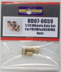 HD07-0059 1/24 Wheels Axis Set For FUJIMI&AOSHIMA     Hobby Design