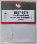 HD07-0076  0.65mm Rivets（For Ducati 1199 body kits A）     Hobby Design