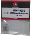 HD07-0089 1/24Exhaust Pipe φ110mm B(2PCS) 【HOBBY　DESIGN】