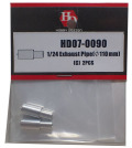 HD07-0090 1/24Exhaust Pipe φ110mm C (2PCS) 【HOBBY　DESIGN】