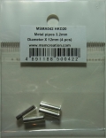 msma042  メタルパイプ (マフラー エンドパイプ) φ3.2mm X 12mm 4本入
