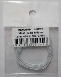 msma049	Mesh Tube 0.6mm   diameter x 1m (Gray)　 (MSMcreation)