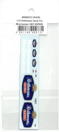 msmd073  1/12 Rothmans decal for Minichamps 1987 Honda NSR500 (MSMcreation)