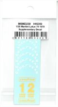 msmd239 1/20 Martini Lotus 79 1979 Supplementary decal (with goodyear tire decals) (MSMcreation)