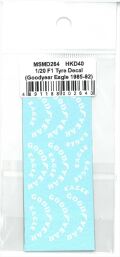 msmd264  1/20 F1 Tyre Decal (Goodyear Eagle 1985-1992) (MSMcreation)