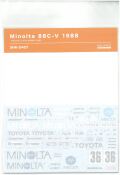 shk-d407 1/24 Minolta　88C-V　1988　(T社1/24 ミノルタトヨタ88C-V対応)