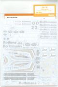 shk-d451 1/20 Willams FW16 1994 early (F社1/20FW16ルノー各種対応）