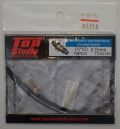 TD23135  1/12 φ2.0mm 真鍮製電気コネクター 10個入(トップスタジオ)