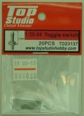TD23137  1/20 - 1/24 トグルスイッチ 20個入(トップスタジオ)