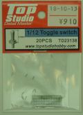 TD23138  1/12 トグルスイッチ 20個入(トップスタジオ)