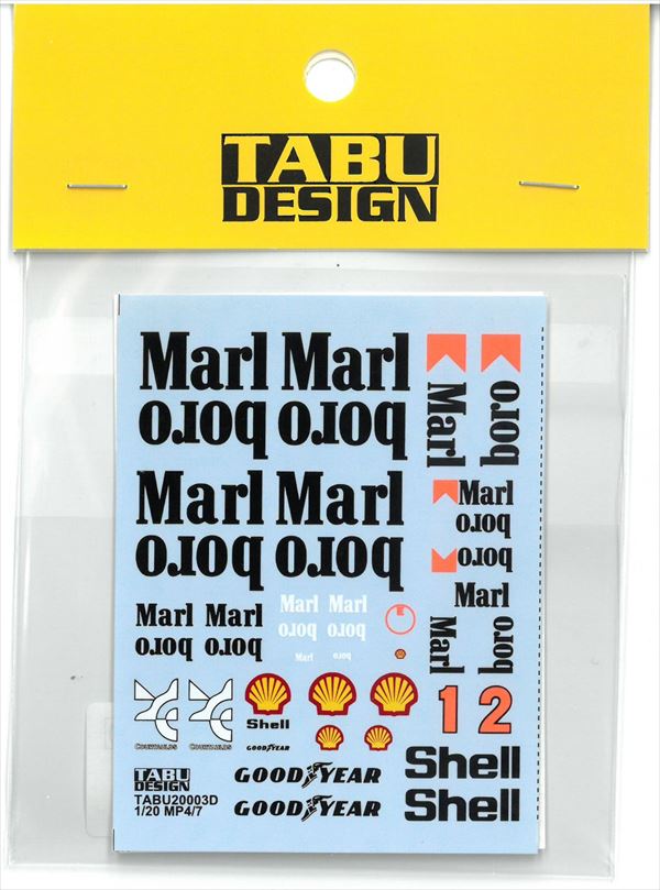 TABU20003D 1/20 MP4/7  Option （T社1/20対応）