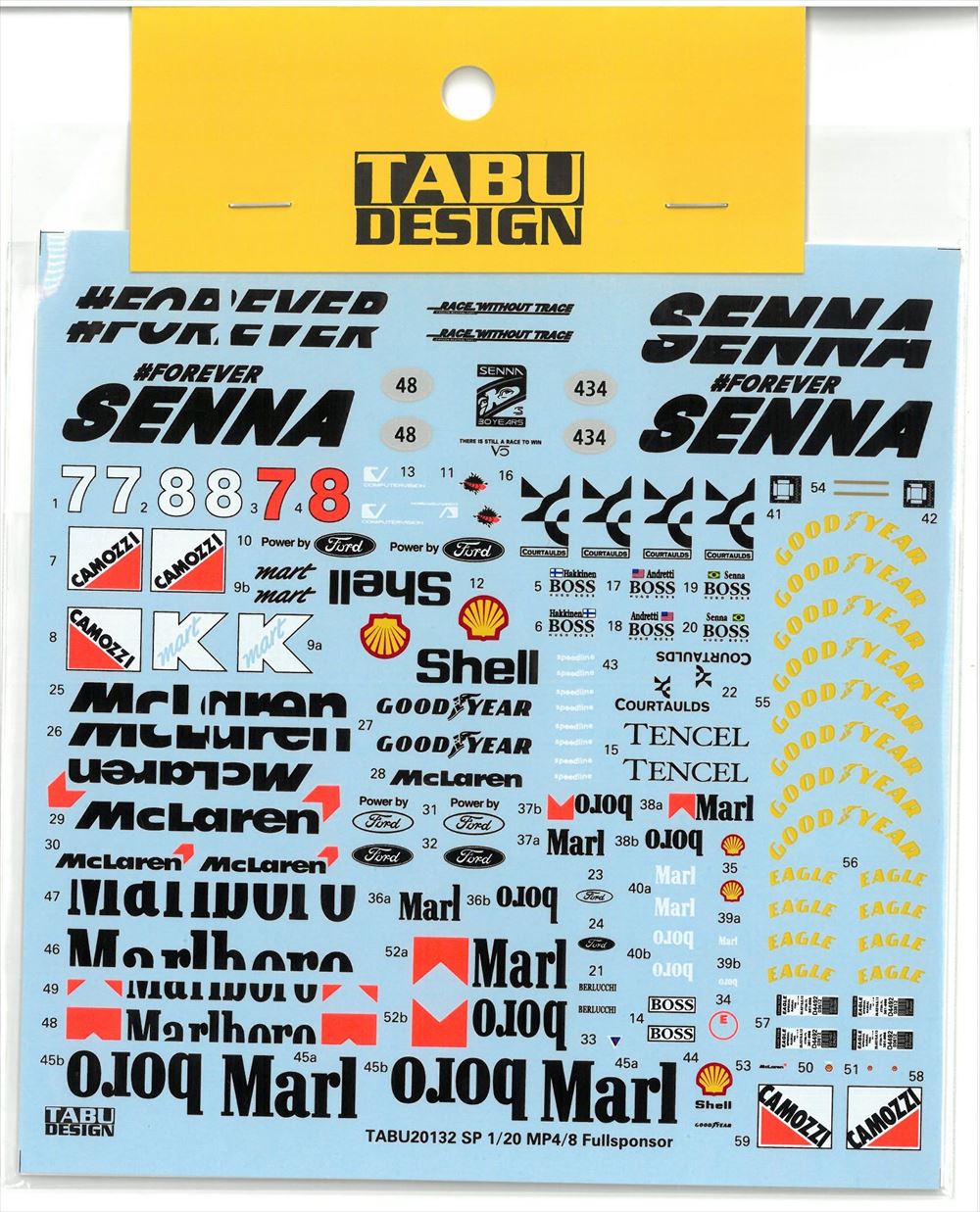 TABU20132sp  1/20 MP4/8 Fullsponspr  (T社1/20対応）