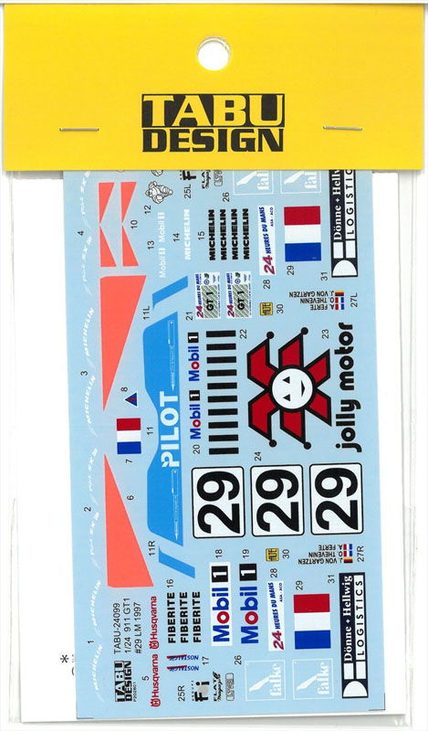 TABU24099　1/24 911GT1 #329 LM 1997 Fullsponsor (T社対応）