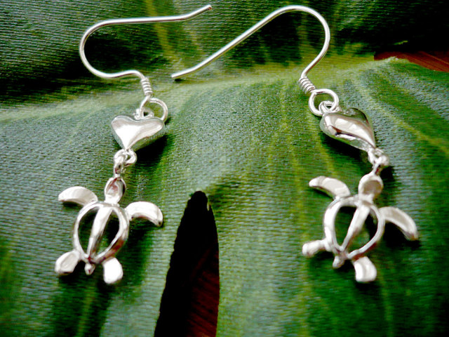 ハワイアンジュエリー ハート＆ホヌピアス SE25601 