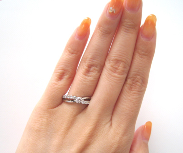 リング】サンクスデイズプラチナ/QRTDG10005/ダイヤモンド0.224ct（H