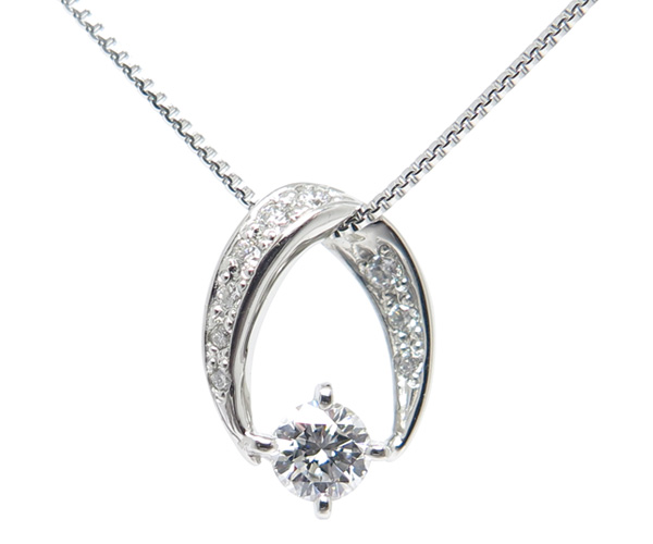 スイートテンダイヤモンド 定番ステーションネックレス 10粒のダイヤモンドが輝くステーションネックレス