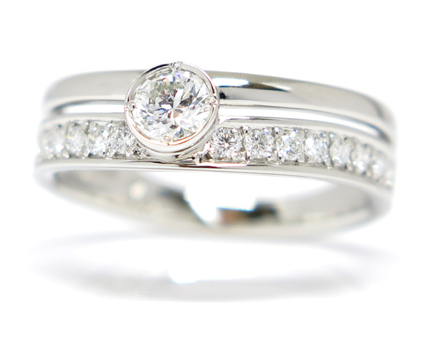 リング】サンクスデイズプラチナ/QRTDG10007/ダイヤモンド0.318ct（H  