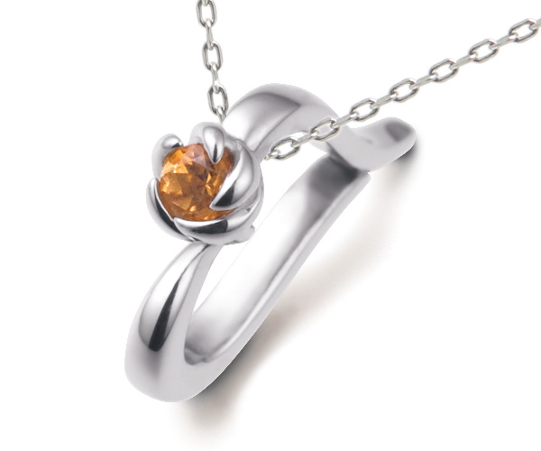 ベビーリングシトリンペンダント