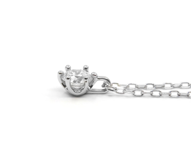 ネックレス】COCCOセレクトジュエリー/一粒ダイヤモンドネックレス（6