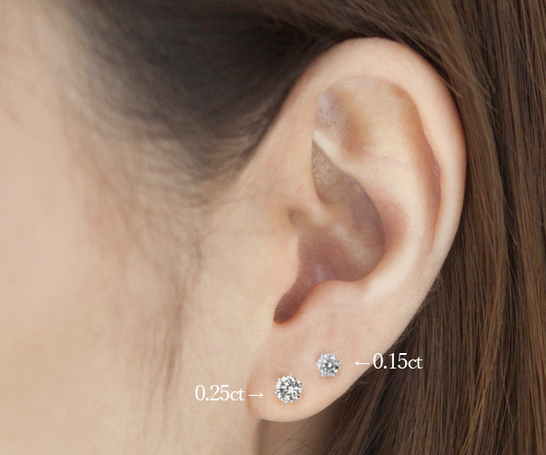 ピアス】COCCOセレクトジュエリー/ダイヤモンドスタッドピアス/6