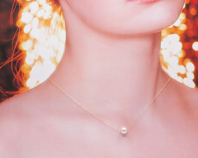coco　　Pt850⭐︎あこやパールの一粒ネックレス coco Pt850⭐︎あこやパールの一粒ネックレス ネックレス】COCCO
