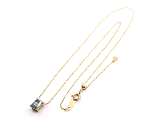 Cocco K18 ハート・ネックレス & ピアス ネックレス オープン カラー ハート キュービック【3color
