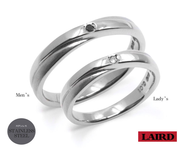 ラッピング済 ギフトセット レアド ステンレス 指輪 R1056850 ペアリング】LAIRD-レアド-/ステンレスペアリング/Men'sR1056850