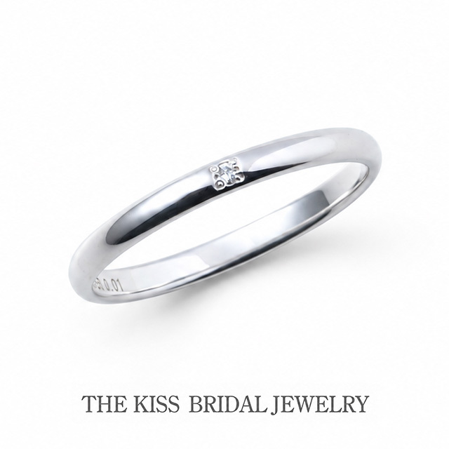 【婚約指輪】THE KISS BRIDAL JEWELRY/ストレート（レディース単品）7014500111/SV925/Dia0.01ct