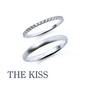 【結婚指輪】THE KISS BRIDAL JEWELRY/ハーフエタニティ7014500101ー1020/SV925/Dia0.19ct　＊2点セット
