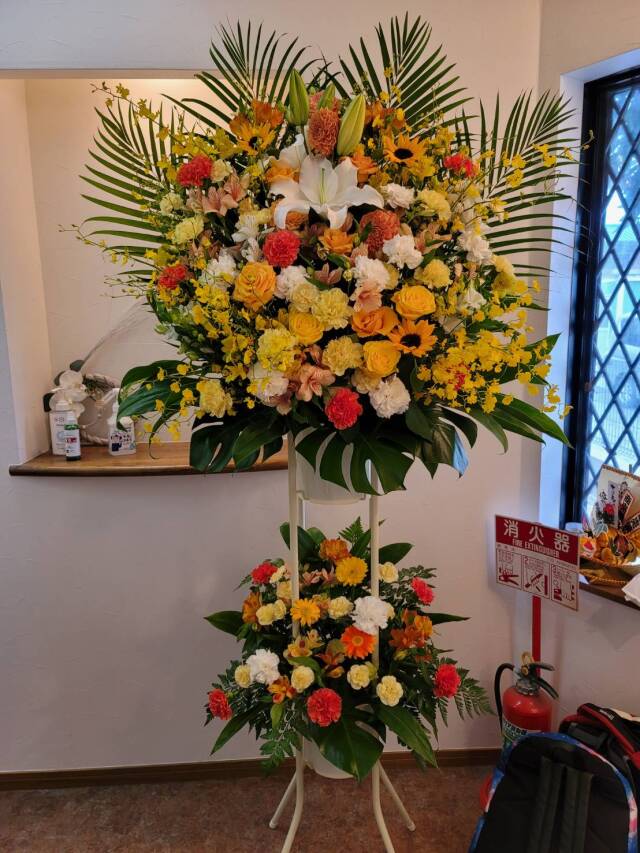 スタンド花2段