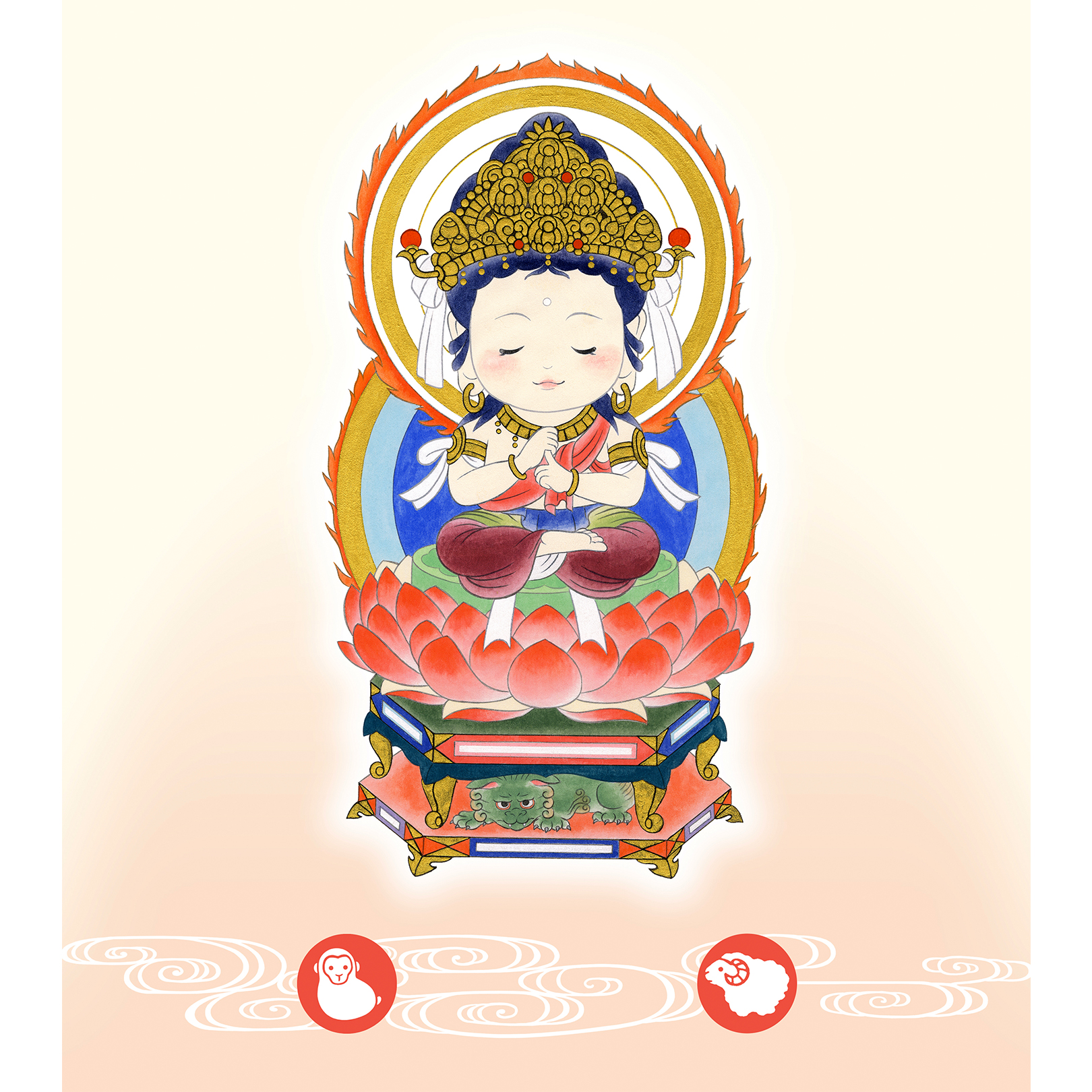 工芸色紙,ほっこり十二支,お守り本尊.白木由希