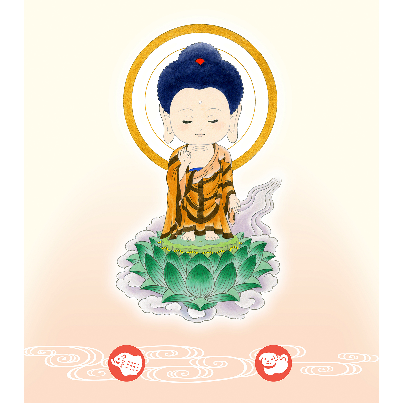 工芸色紙,ほっこり十二支,お守り本尊.白木由希