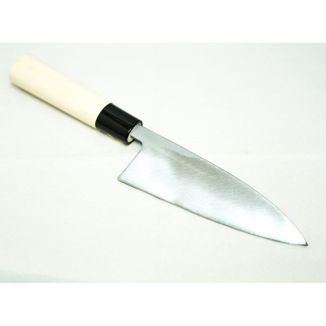 日本和包丁 左用出刃　安来黄5寸（150mm） Japanese deba knife lefty 150mm 2