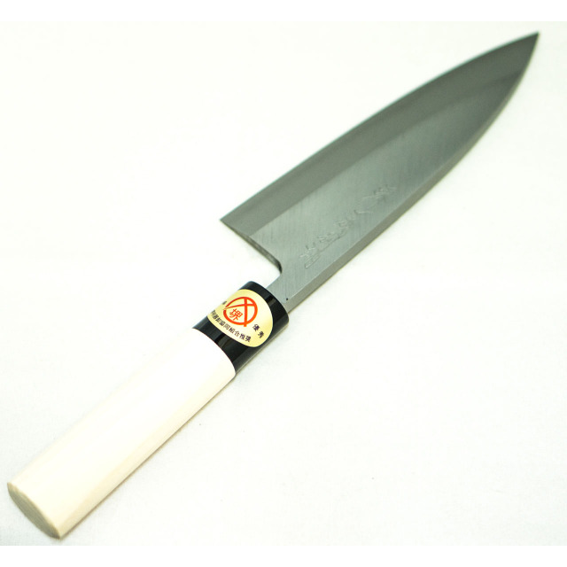 日本和包丁 左用出刃　安来黄5寸（150mm） Japanese deba knife lefty 150mm 3