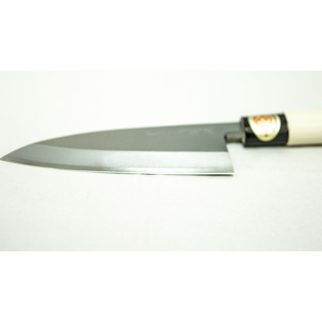 日本和包丁 左用出刃　安来黄5寸（150mm） Japanese deba knife lefty 150mm 9