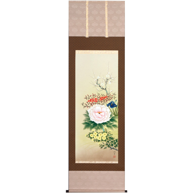 A2688 四季花  尺五立 作者 江川桐華