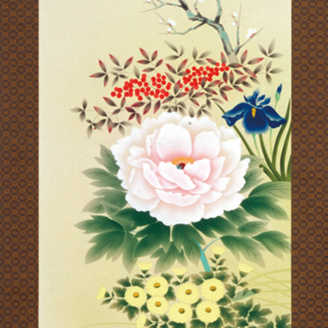 A2688 四季花  尺五立 作者 江川桐華