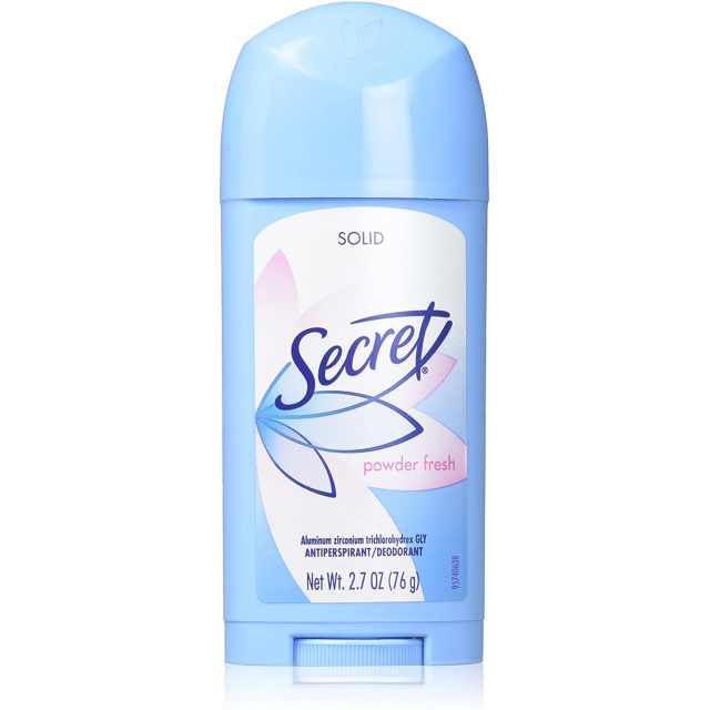 Secret シークレット Wide Solid Deodorant デオドラント Powder Fresh パウダーフレッシュ - 76g