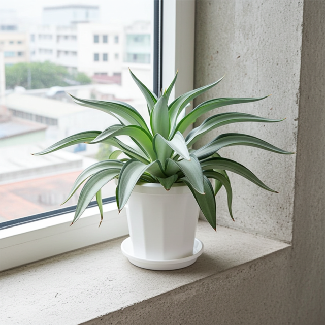 アガベ クイックシルバー観葉植物 マニア向け】アガベ・クイックシルバー 7号鉢 観葉植物と植木鉢の専門