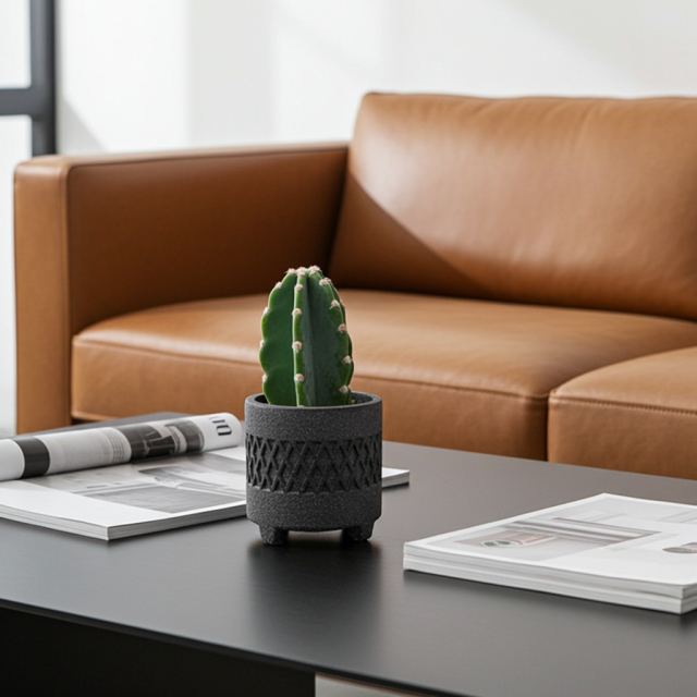 ハシラサボテン　陶器鉢植え（ダイヤスタンド・S）