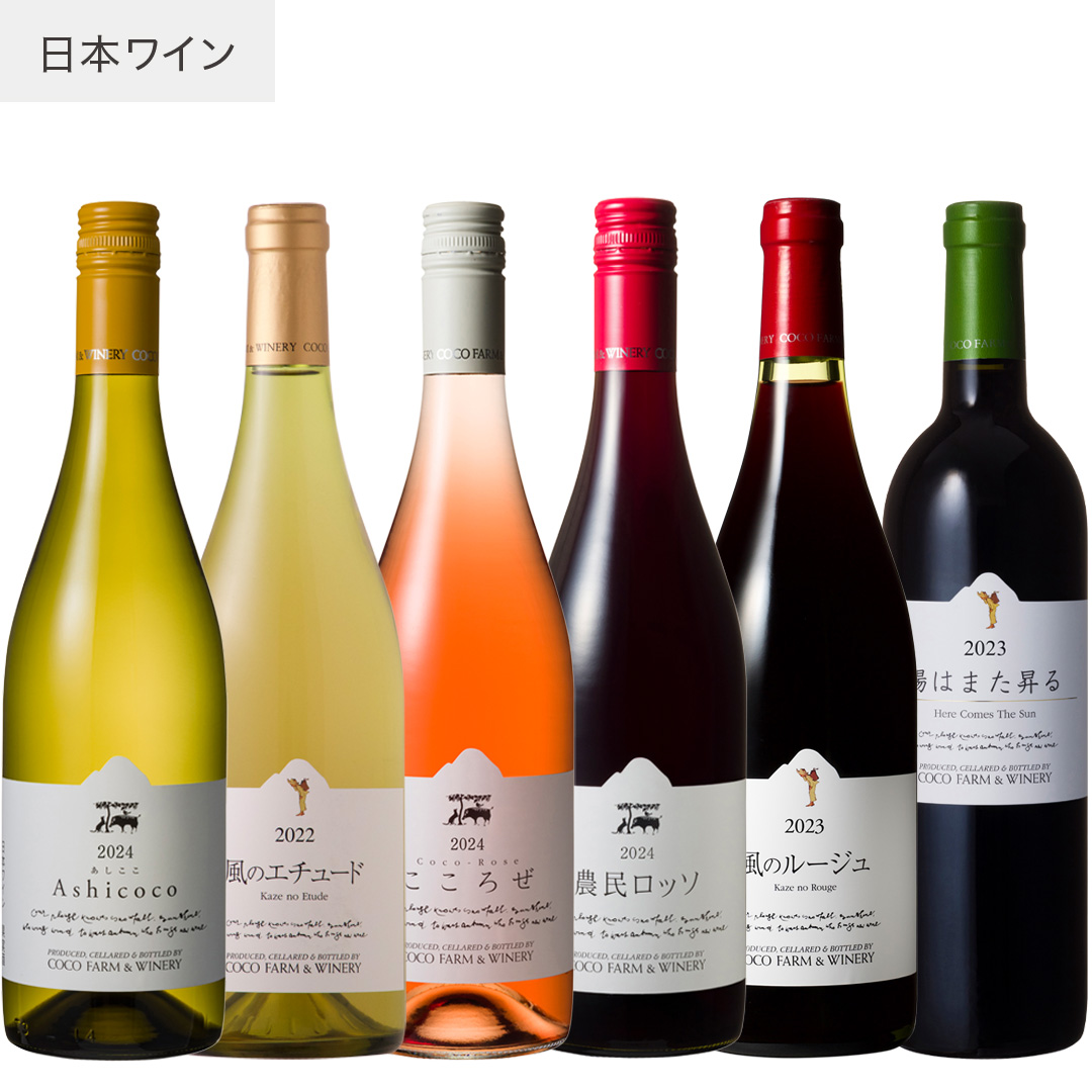 城戸オータムカラーズ コンコード2019〜2024 （甘口赤6本セット） 秋冬ココワイン6本セット