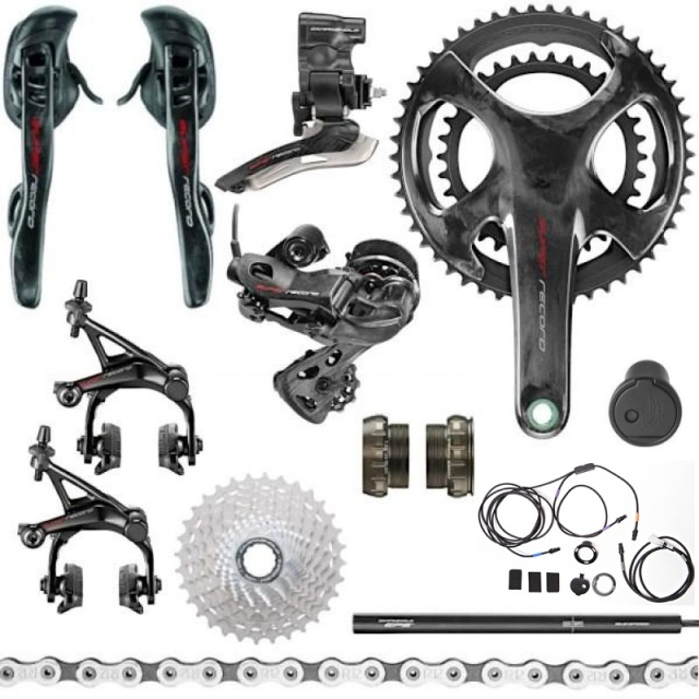 ※EPS リムブレーキ CAMPAGNOLO SUPER RECORD カンパニョーロ スーパーレコード 12S EPS 11点セット
