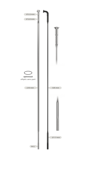 SAPIM サピム CX-RAY PRO 14G スポーク 20本