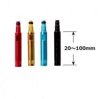 TNI バルブエクステンダー （延長バルブ） 中継ぎ タイプ (アルミ)
