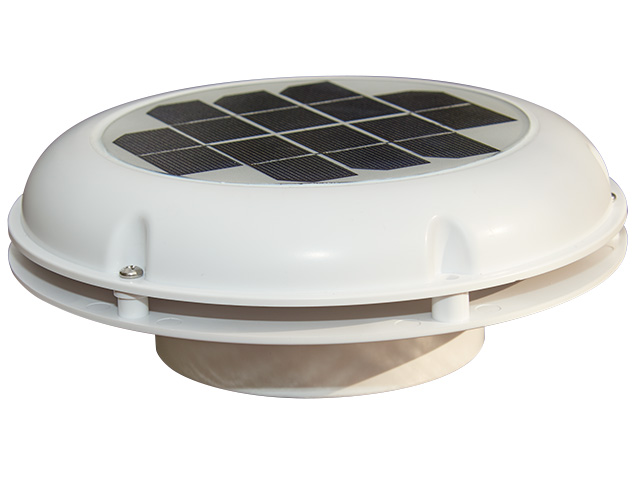 バッテリー内蔵のソーラーベンチレーター